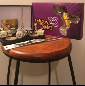 NEW!💯LEBRON KING👑JAMES NBA FINALS🏆CHAMPIONSHIP MVP GOLD RINGS &GOLD COINS SET